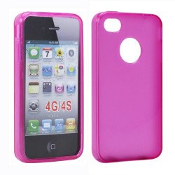 iPhone 4S 4 TPU Gel Case (Hot PInk) iPhone 4S 4 TPU Gel Case (Hot PInk)